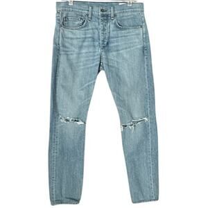 Rag & Bone Extra Slim Denim Button Fly Jeans Mens Size 32 Made in USA